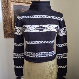 Polo Ralph Lauren 1999 Fair Isle Wool Turtleneck Sweater | Museum-Archived (XS)
